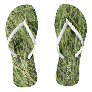 Tongs en herbe Équilibre de la nature pour aller a