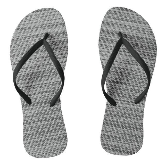Tongs en tissu gris faux (Semelle)