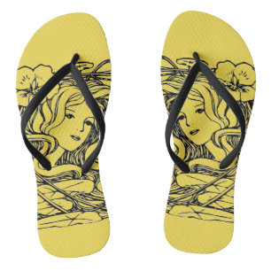 Tongs Enchanter Imaginaire-Dame Illustré