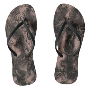 Tongs Energie Nerveuse Grungy Abstraite Art Desert Mist