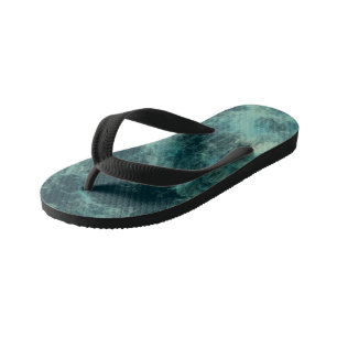 Tongs Enfants Abstrait turquoise