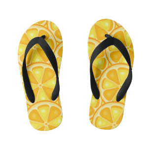 Tongs Enfants Agrumes TROPICALES FRUITS D'ÉTÉ Citrons d'orange