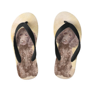 Tongs Enfants American Water Spaniel Peinture - Original Dog Art