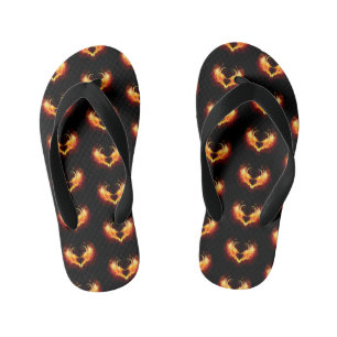 Tongs Enfants Angel Fire Heart with Wings