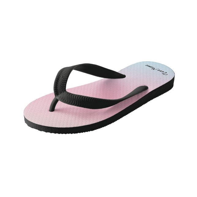 Tongs Enfants Arrière - plan d'aquarelle moderne Rainbow Gradien (Incliné)
