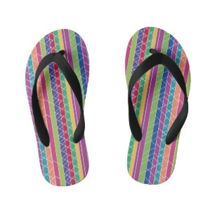 Tongs Enfants Bandes colorées
