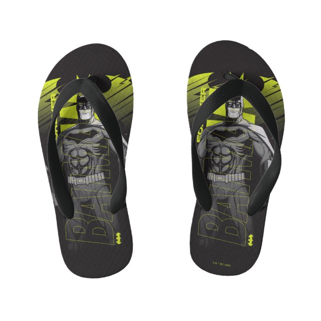 Tongs Enfants Batman Power Up Caractère Art (Semelle)