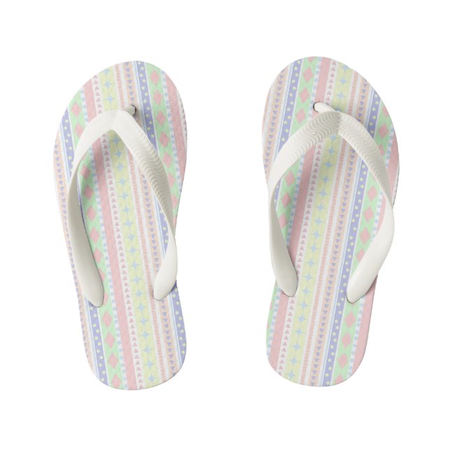 Tongs Enfants Bébé mignon Pastel Imprimer (Semelle)