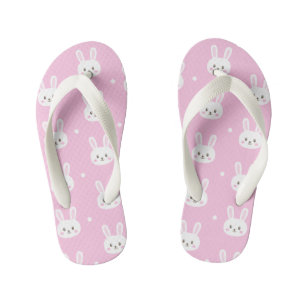Tongs Enfants Bébé mignon rose bouffant motif