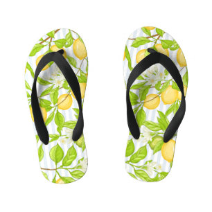 Tongs Enfants Branche de citronnier : Motif sans fil