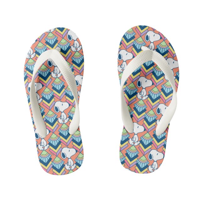Tongs Enfants cacahuètes | Snoopy Deco Dreams Motif (Semelle)
