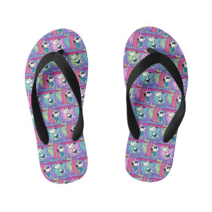 Tongs Enfants cacahuètes   Snoopy Purple Surf Motif