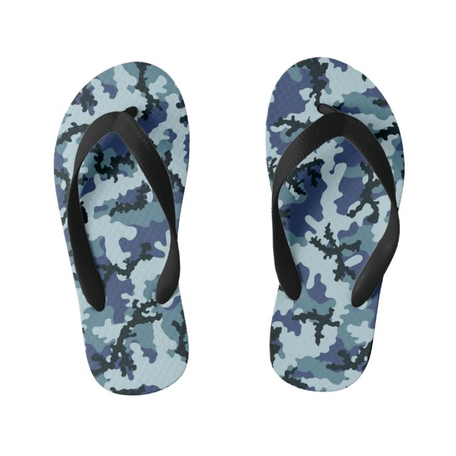 Tongs Enfants Camouflage de la marine (Semelle)
