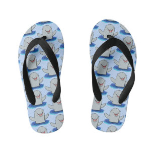 Tongs Enfants Caricature adorable de marsouin