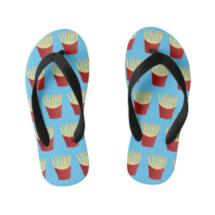Tongs Enfants Caricature de frites Cute kawaii fast food