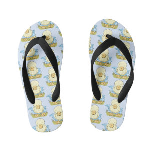 Tongs Enfants Caricature jaune mignon pour canard bébé