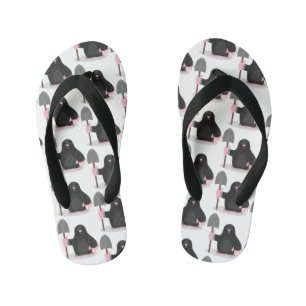 Tongs Enfants Caricature mole joyeux