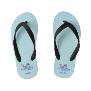 Tongs Enfants Caricature pour bébés phoques nom enfants pantoufl
