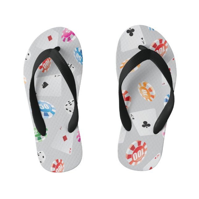 Tongs Enfants Casino, Jeux accessoires motif 8 (Semelle)