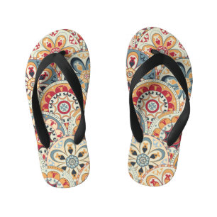 Tongs Enfants Cercles Abstraits : Papier peint couleur tendance