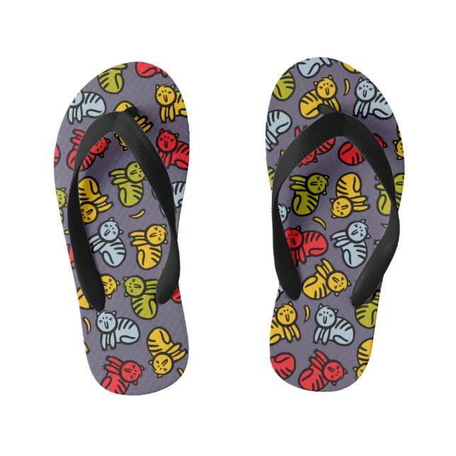 Tongs Enfants Chats plus bananes (Semelle)