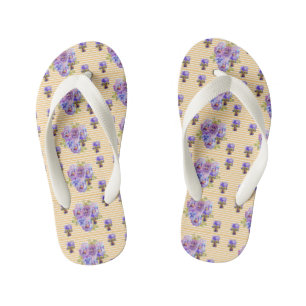 Tongs Enfants Chic Chic Pansy Fleurs de Plage Thongs