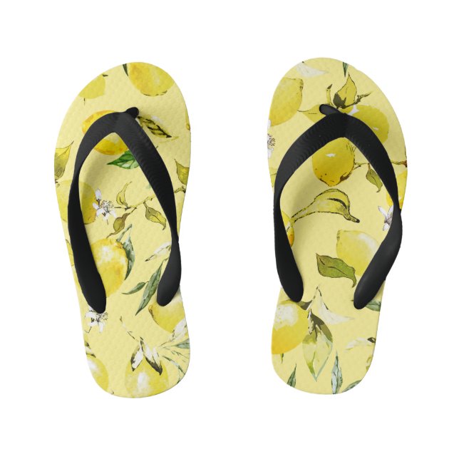 Tongs Enfants citrons aquarelle 15 (Semelle)