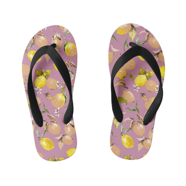 Tongs Enfants citrons aquarelle 25 (Semelle)