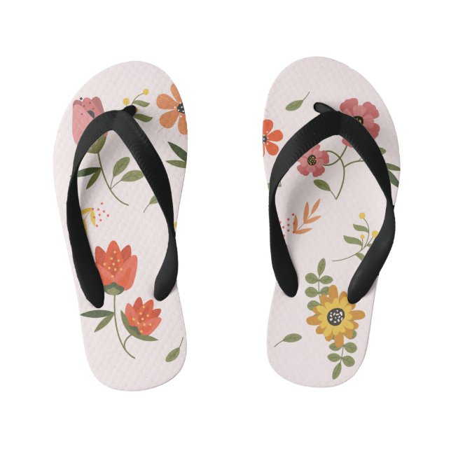 Tongs Enfants collection de fleurs (Semelle)