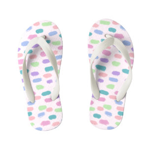 Tongs Enfants Coupe de peinture Dabs Multicolor Motif de l'enfan