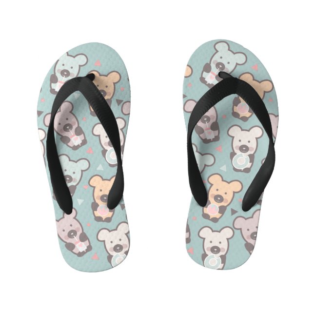 Tongs Enfants Cute Bears Sweets Snacks Confetti (Semelle)