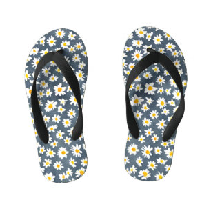 Tongs Enfants Cute Daisy Flower Botanique motif école girly