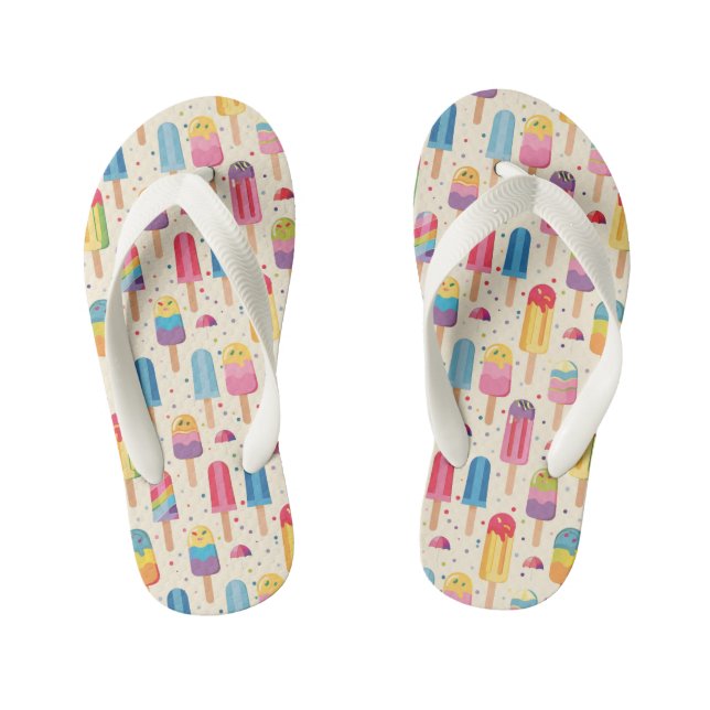 Tongs Enfants Cute filles motif de nourriture d'été (Semelle)
