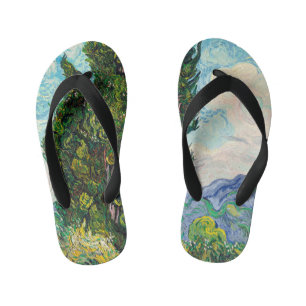 Tongs Enfants Cyprès de Vincent Van Gogh Beaux-Arts