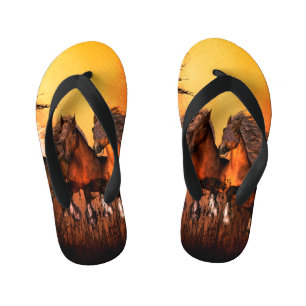 Tongs Enfants De merveilleux chevaux