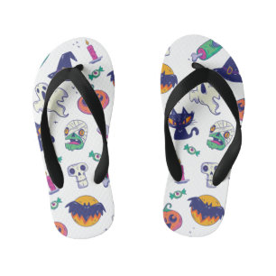 Tongs Enfants Décor motif d'Halloween