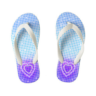 Tongs Enfants Dégradé de bleu violet glamour