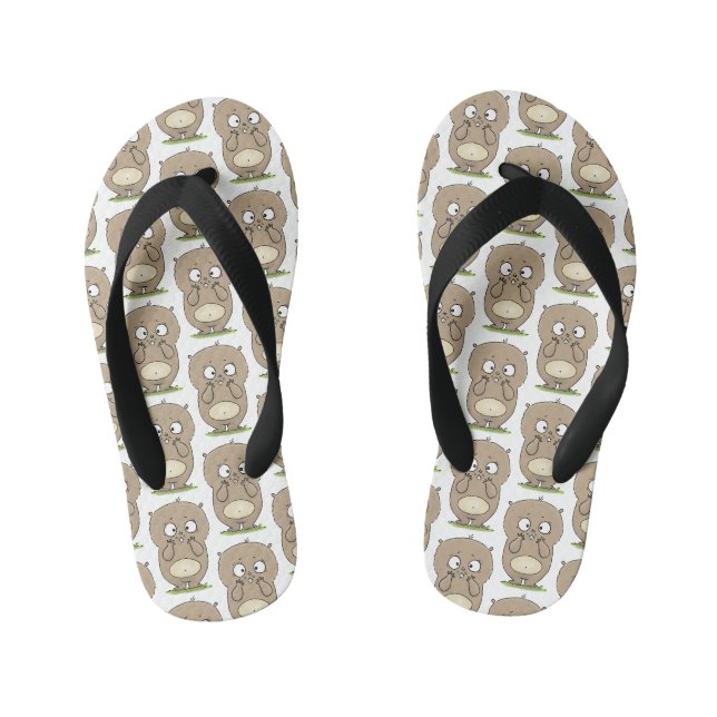 Tongs Enfants Dessin d'adorable hamster (Semelle)