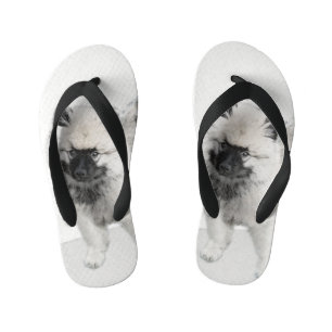 Tongs Enfants Dessin Keeshond Chiot - Joli dessin original Chien