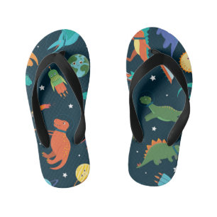 Tongs Enfants Dinosaures de l'espace