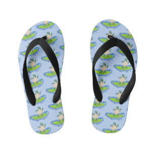 Tongs Enfants Drôle tortue vague de surf dessin animé