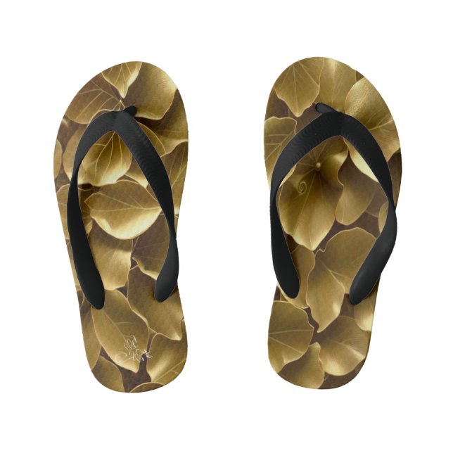 Tongs Enfants Feuille d'or (Semelle)