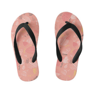 Tongs Enfants Feuilles d'automne Motif 5