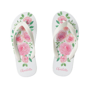 Tongs Enfants Fille Fleur Enfant Roses Roses Fille Nom Fille