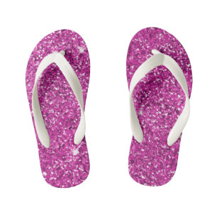 Tongs Enfants Fille Parties scintillant rose Ombre Sparkle