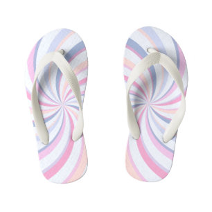 Tongs Enfants Flèches bleu rose Pêche