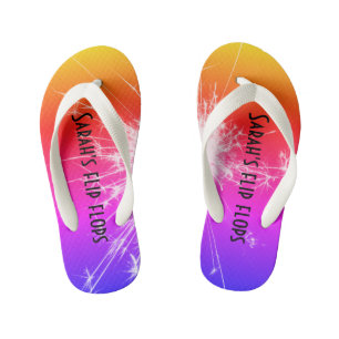 Tongs Enfants Flèches sur mesure pour enfants - Coucher de solei