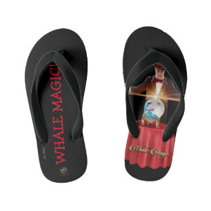 Tongs Enfants Flip Flops Kids WHALE MAGIC!