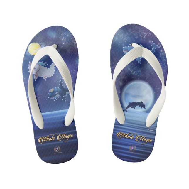 Tongs Enfants Flip Flops Whale Magic Royal Constellations (Semelle)