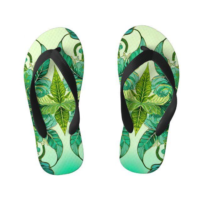 Tongs Enfants Floral décoratif (Semelle)